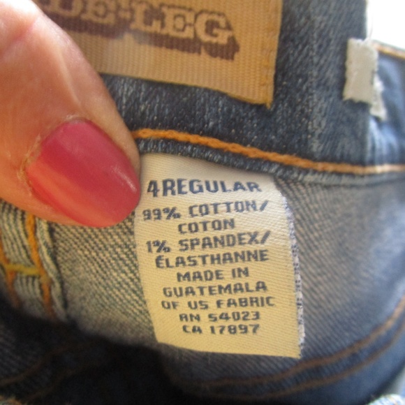 Old Navy stretch wide leg bootcut jeans sz 4 - Picture 7 of 8